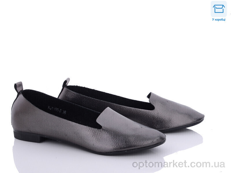 Купить Туфлі жіночі KJ1100-5 QQ shoes графіт, фото 1