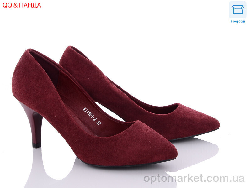 Купить Туфлі жіночі KJ1301-2 QQ shoes бордовий, фото 1