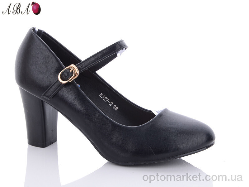 Купить Туфлі жіночі KJ27-2 QQ shoes чорний, фото 1