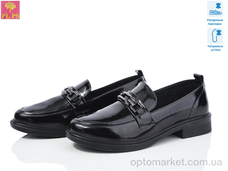 Купить Туфлі жіночі KK21-3 PLPS чорний, фото 1