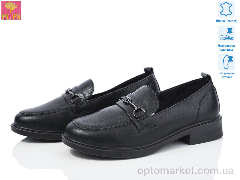 Купить Туфлі жіночі KK9-1 PLPS чорний, фото 1