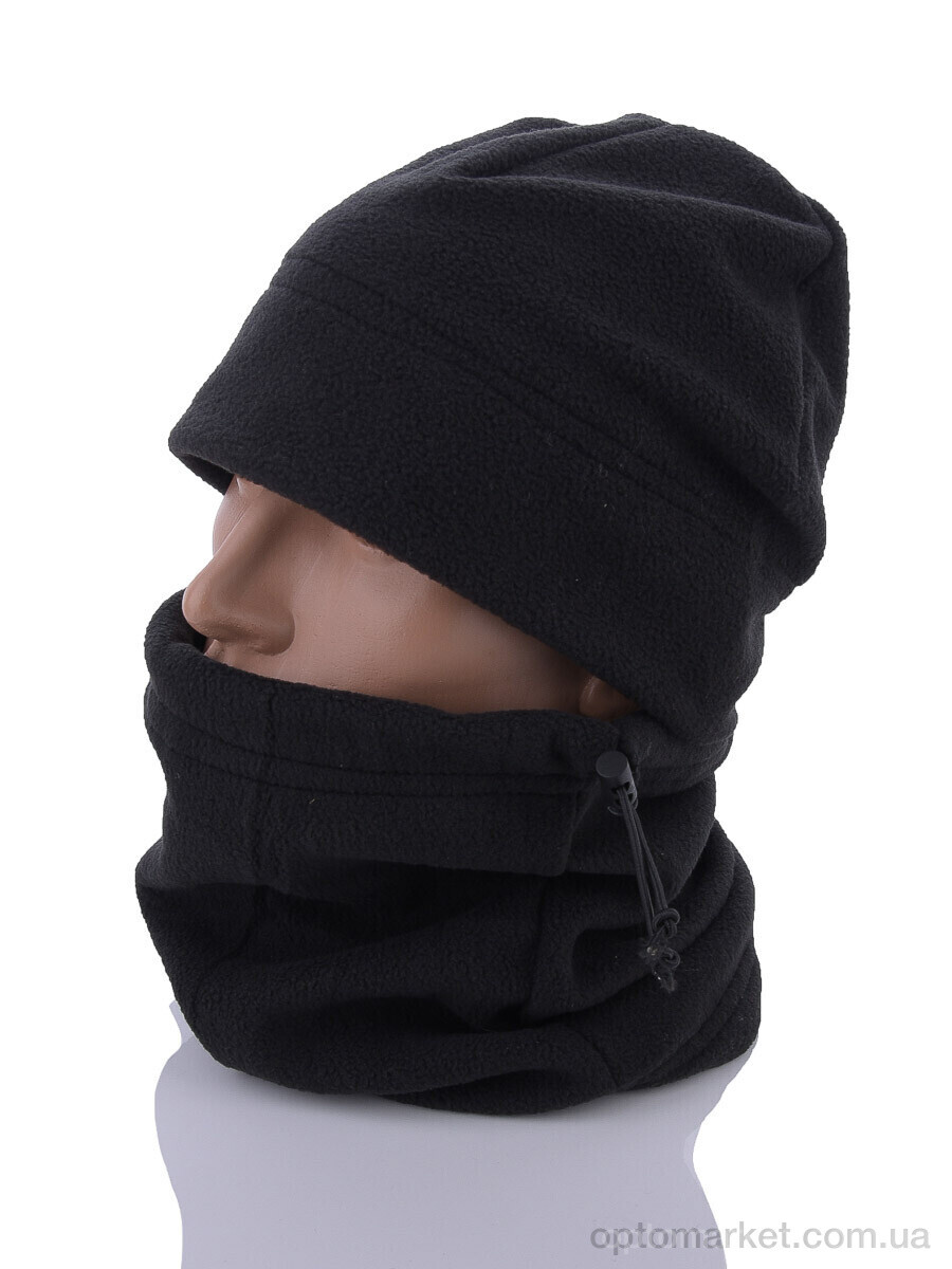 Купить Шапка чоловічі Комплект XN003-3 black Королева чорний, фото 1