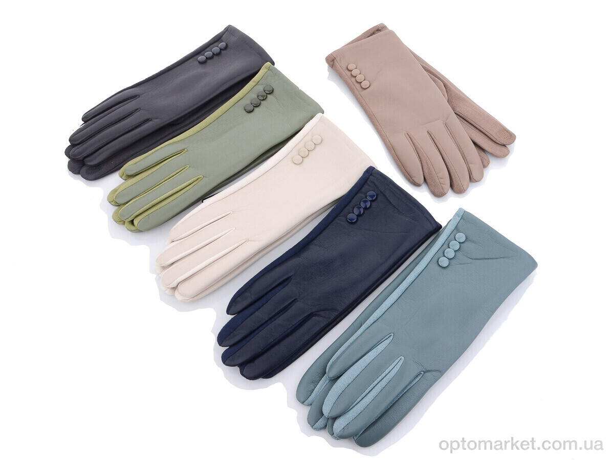 Купить Рукавички жіночі Кожзам 01 mix RuBi мікс, фото 1