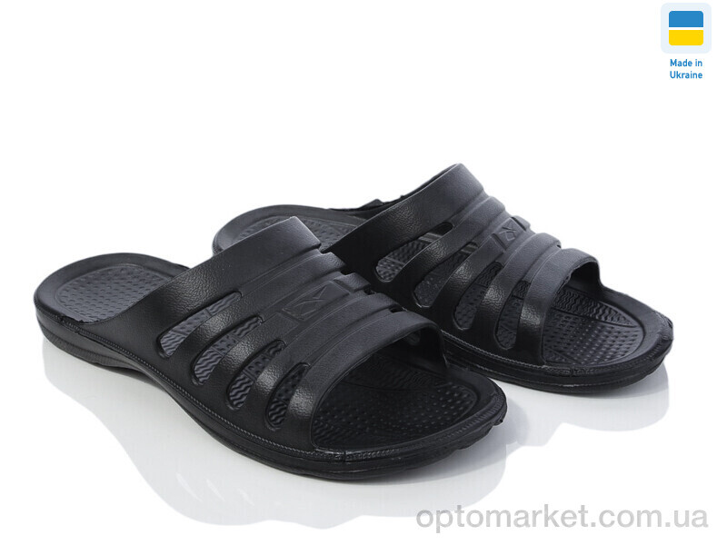 Купить Шльопанці чоловічі Краб чорний Progress чорний, фото 1