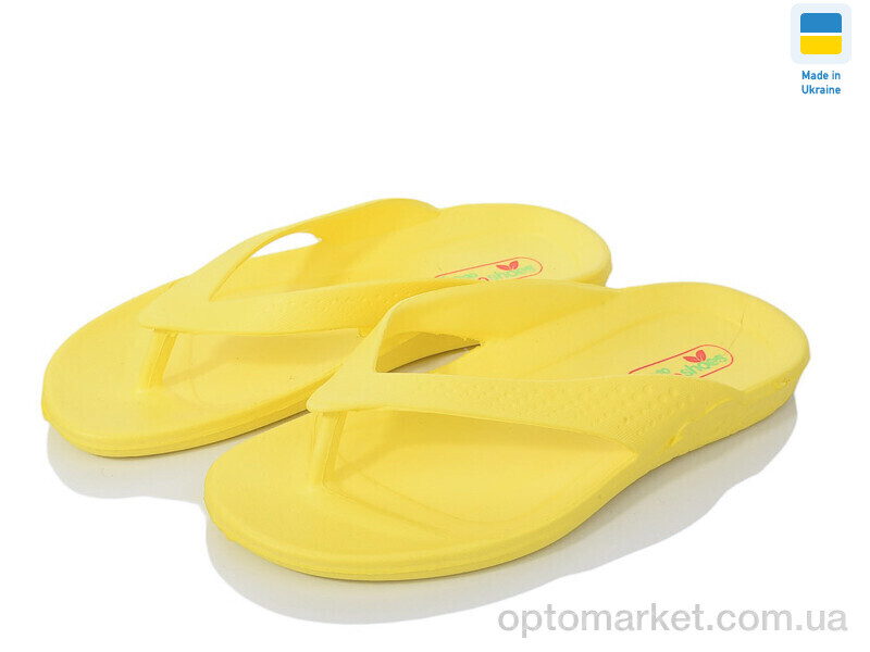 Купить Шльопанці жіночі Кредо 103 жовтий Kredo жовтий, фото 1