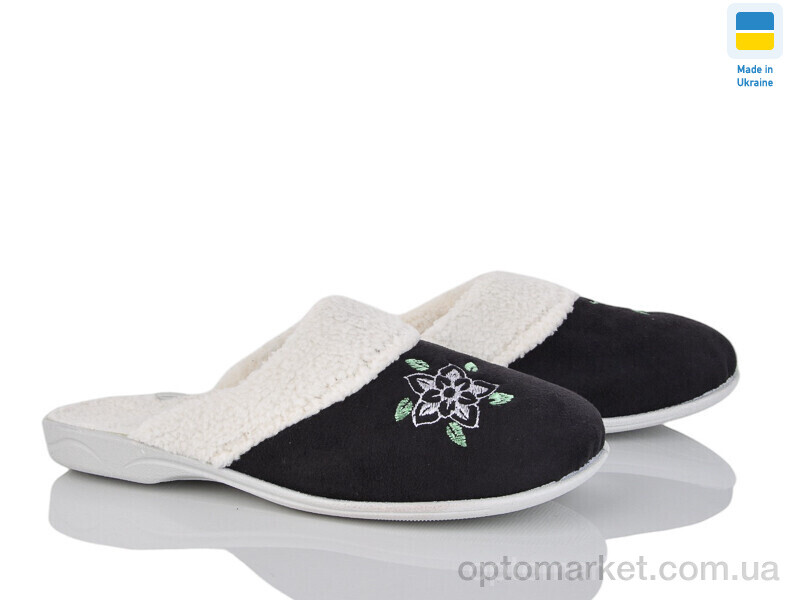 Купить Капці жіночі Кредо 13DP116 вишивка чорний Kredo чорний, фото 1