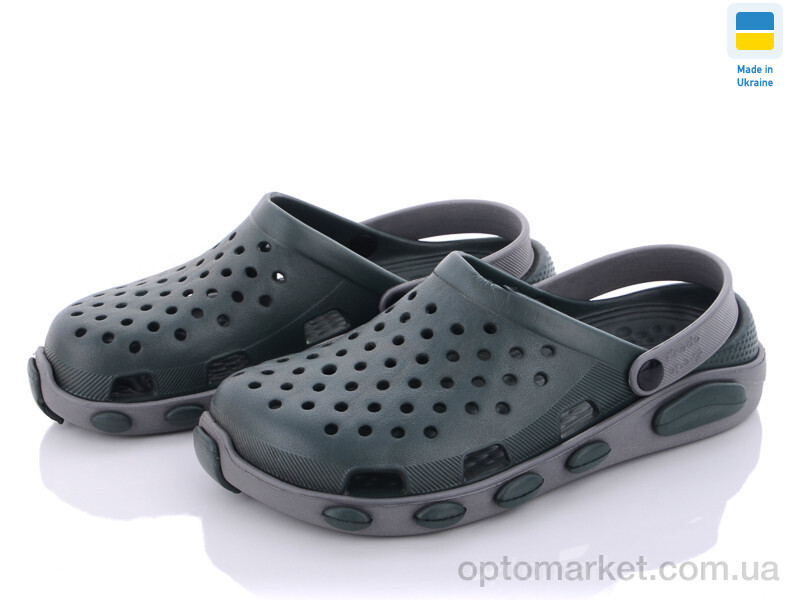 Купить Крокси дитячі Кредо Украіна 2091 хакі - сірий Kredo зелений, фото 1