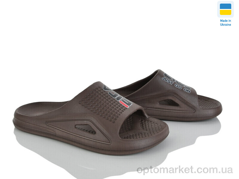 Купить Шльопанці унісекс Крок C110 коричневий Krok коричневий, фото 1