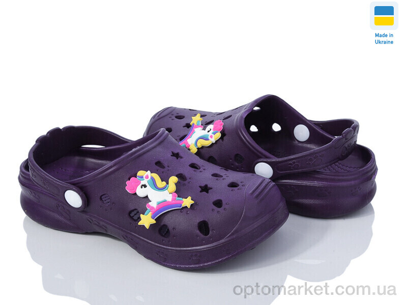 Купить Крокси дитячі Крок Д т.фіолетовий Verta фіолетовий, фото 1