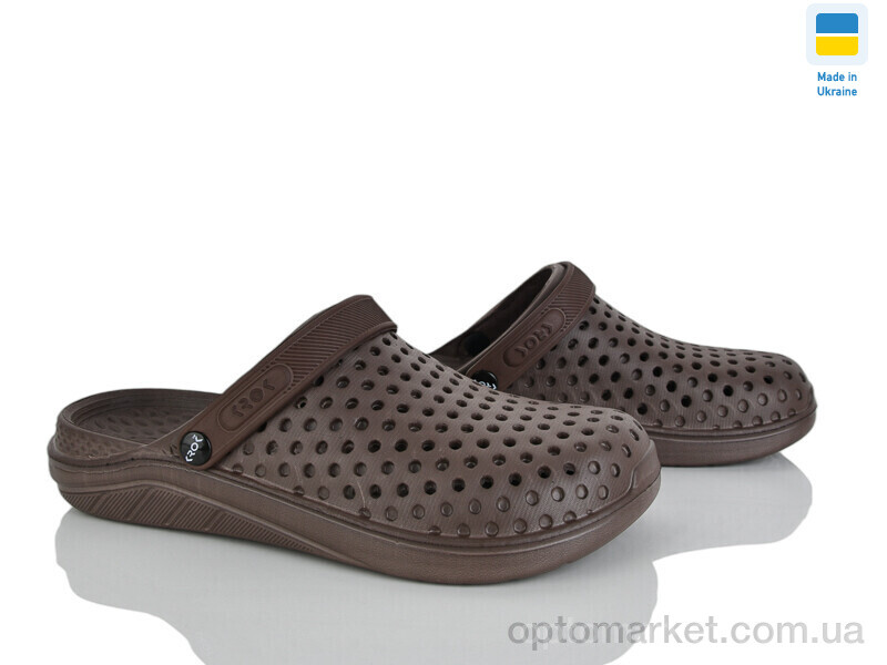 Купить Крокси чоловічі Крок С68 т.коричневий Krok коричневий, фото 1