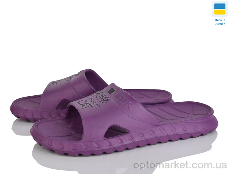 Купить Шльопанці жіночі Крок С74 бордо Krok бордовий, фото 1