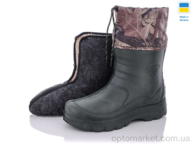 Купить Чоботи з піни чоловічі Крок Смб12 зелений Krok зелений, фото 1