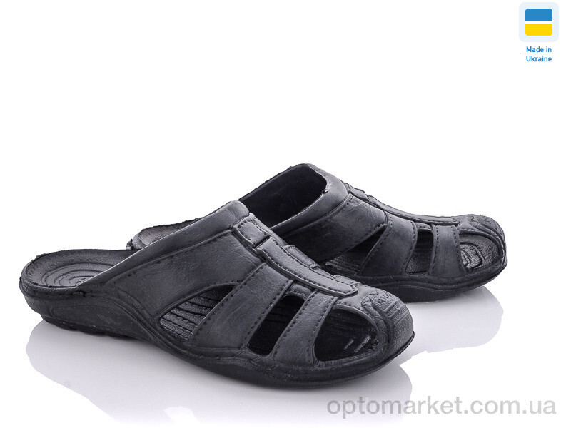 Купить Шльопанці чоловічі Крок Укр С27 черн Kredo чорний, фото 1