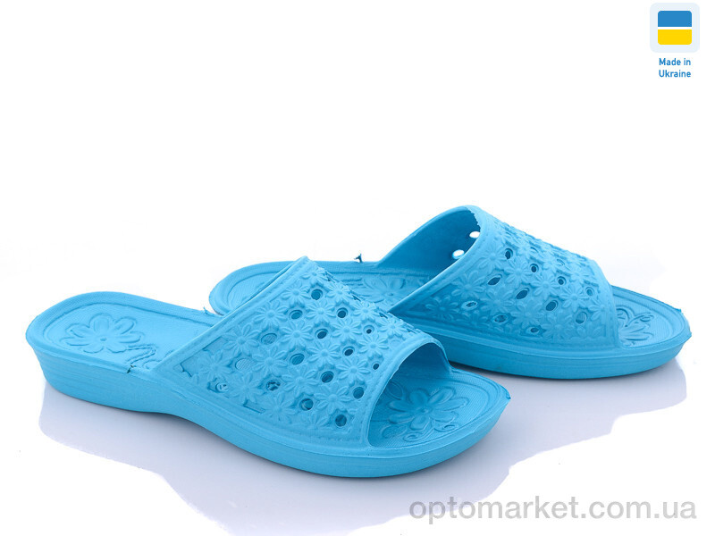 Купить Шльопанці жіночі Крок Украіна С19 бірюза Krok блакитний, фото 1