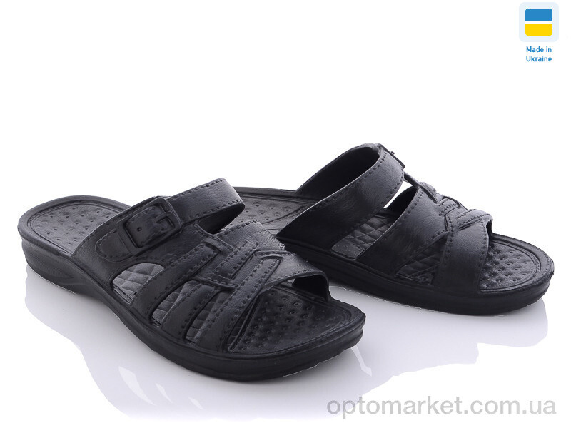 Купить Шльопанці чоловічі Крок Украіна С29 Krok чорний, фото 1