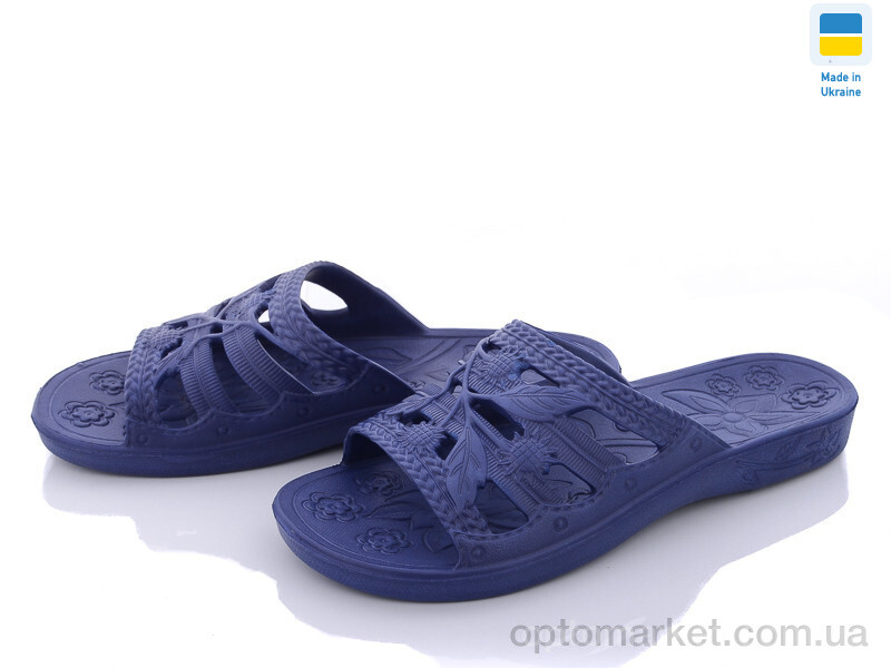 Купить Шльопанці жіночі Крок Украіна С60 т.синій Krok синій, фото 1