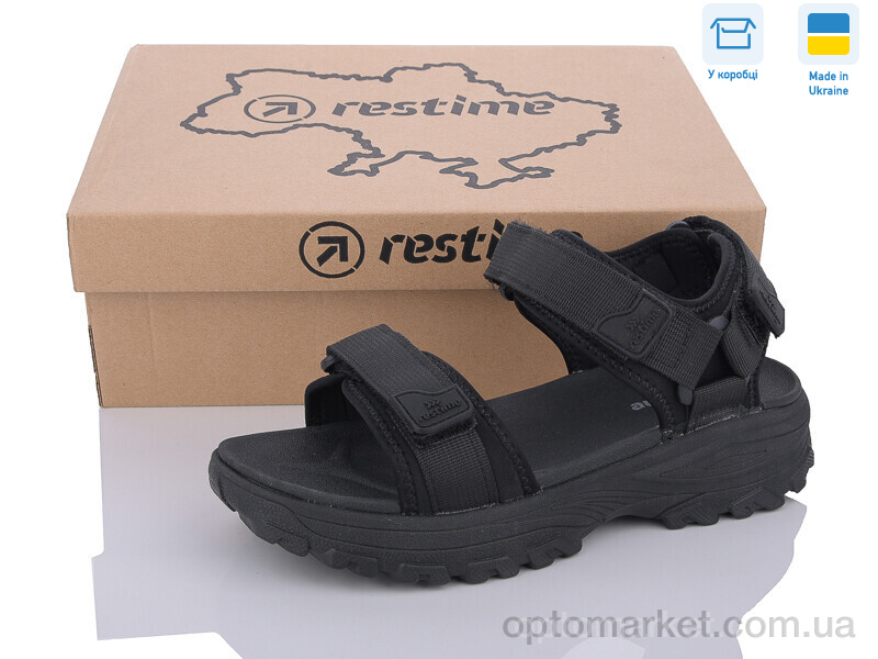 Купить Босоніжки жіночі KWL24035 black Restime чорний, фото 1