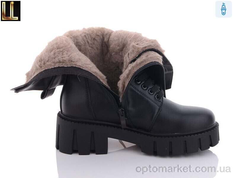 Купить Чоботи жіночі L-XL64-1 Lilin чорний, фото 2