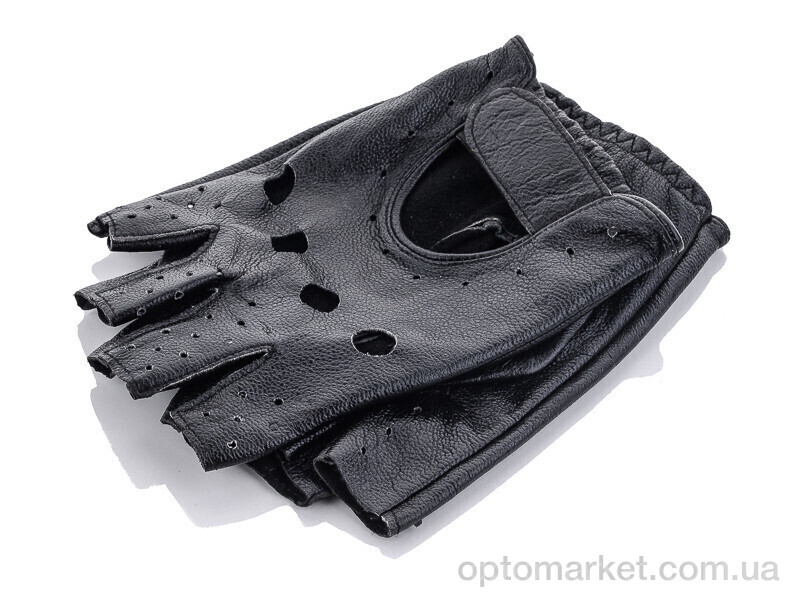 Купить Рукавички унісекс L003 мужские кожа Королева чорний, фото 1