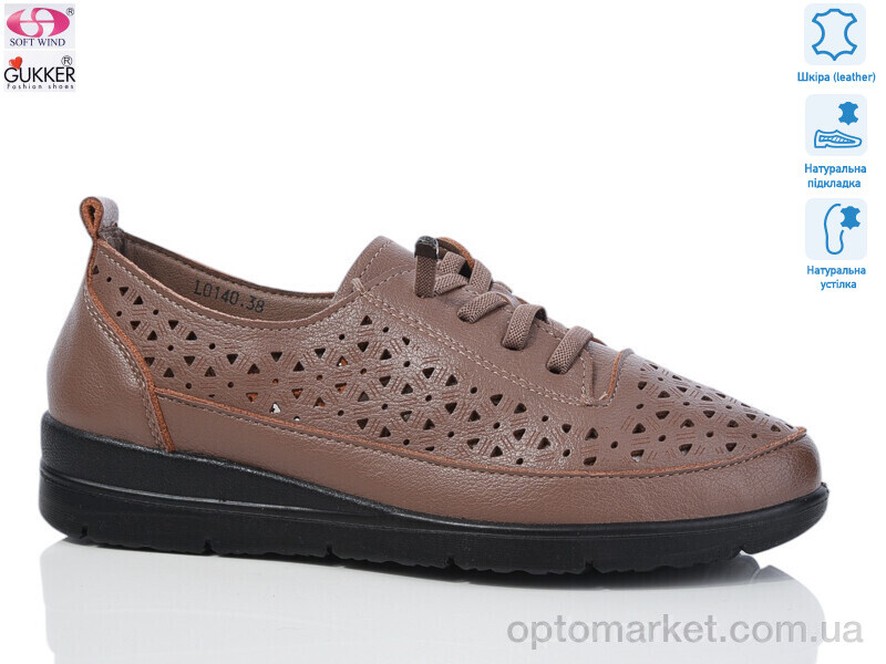 Купить Туфлі жіночі L0140 Gukkcr коричневий, фото 1