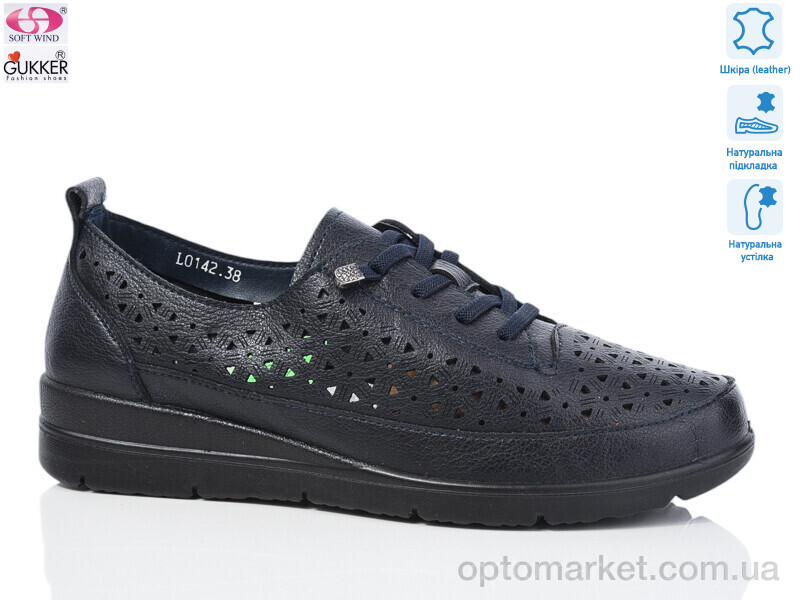 Купить Туфлі жіночі L0142 Gukkcr синій, фото 1