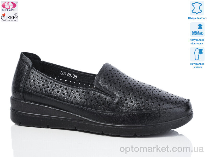 Купить Туфлі жіночі L0148 Gukkcr чорний, фото 1