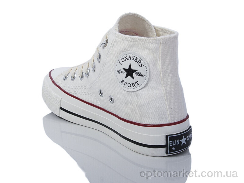 Купить Кеди жіночі L030-1A Loretta білий, фото 2