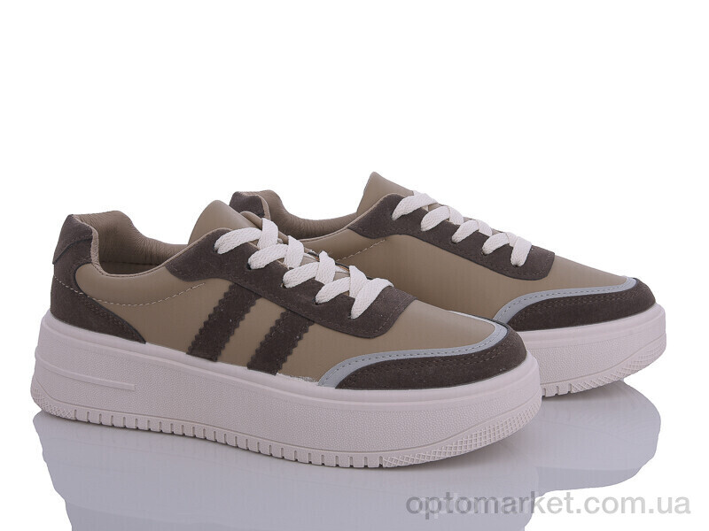 Купить Кросівки жіночі L1007-4 L.B. коричневий, фото 1