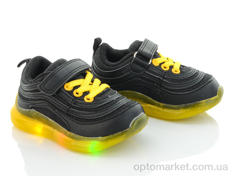 Купить Кросівки дитячі L101-2 LED С.Луч чорний, фото 1