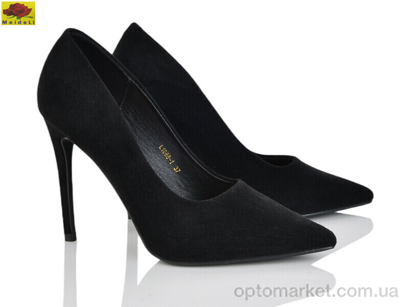 Купить Туфлі жіночі L1068-1 Mei De Li чорний, фото 1