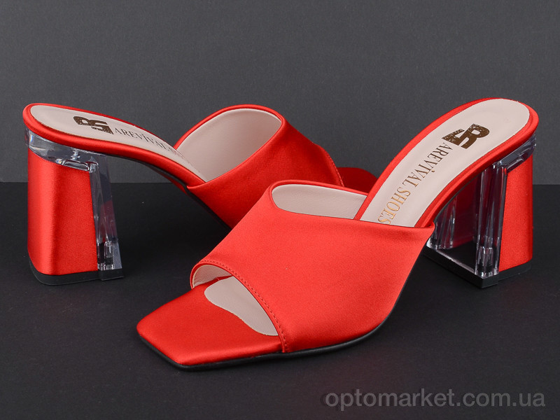 Купить Шлепки женские L12 red Arevival shoes красный, фото 2