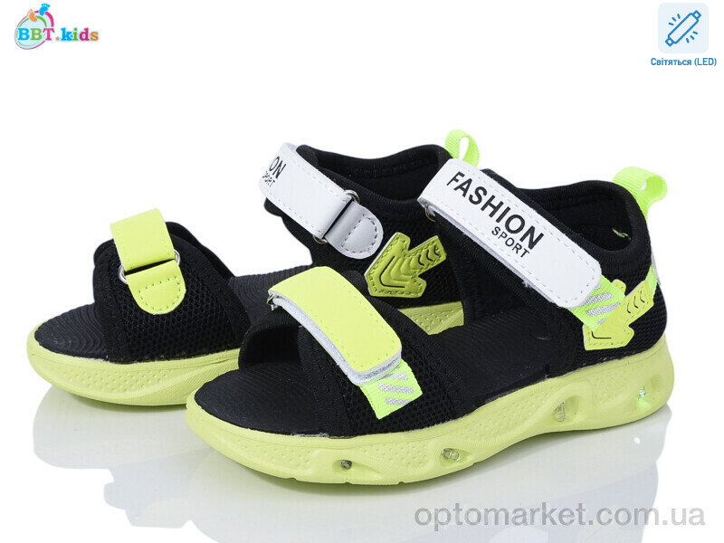 Купить Сандалі дитячі L129-2-1 LED BBT kids чорний, фото 1