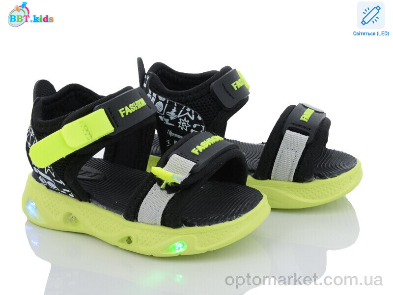 Купить Сандалі дитячі L130-1-2 LED bbt.kids чорний, фото 1