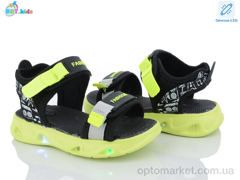 Купить Сандалі дитячі L130-2-2 LED bbt.kids чорний, фото 1