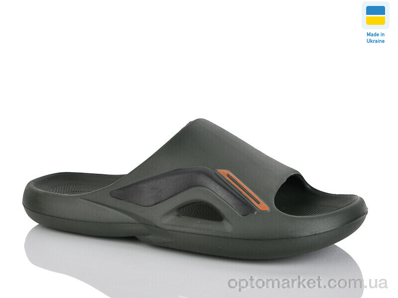 Купить Шльопанці чоловічі L131 хакі DeMur зелений, фото 1
