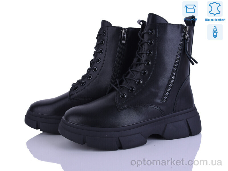 Купить Черевики жіночі L13 Hengji чорний, фото 1