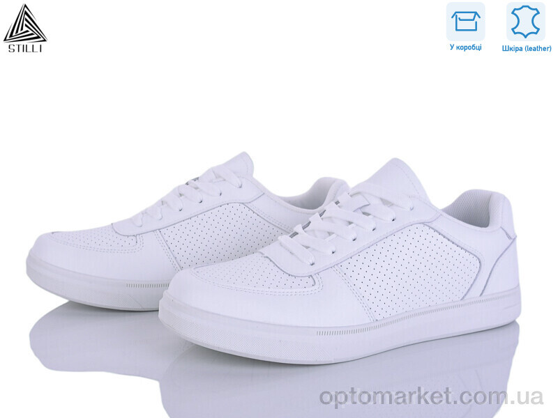 Купить Кросівки чоловічі L170-1 шкіра Stilli білий, фото 1