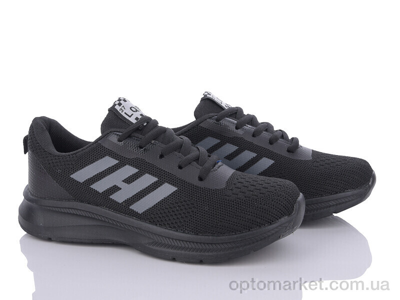 Купить Кросівки унісекс L181-2 LQD чорний, фото 1