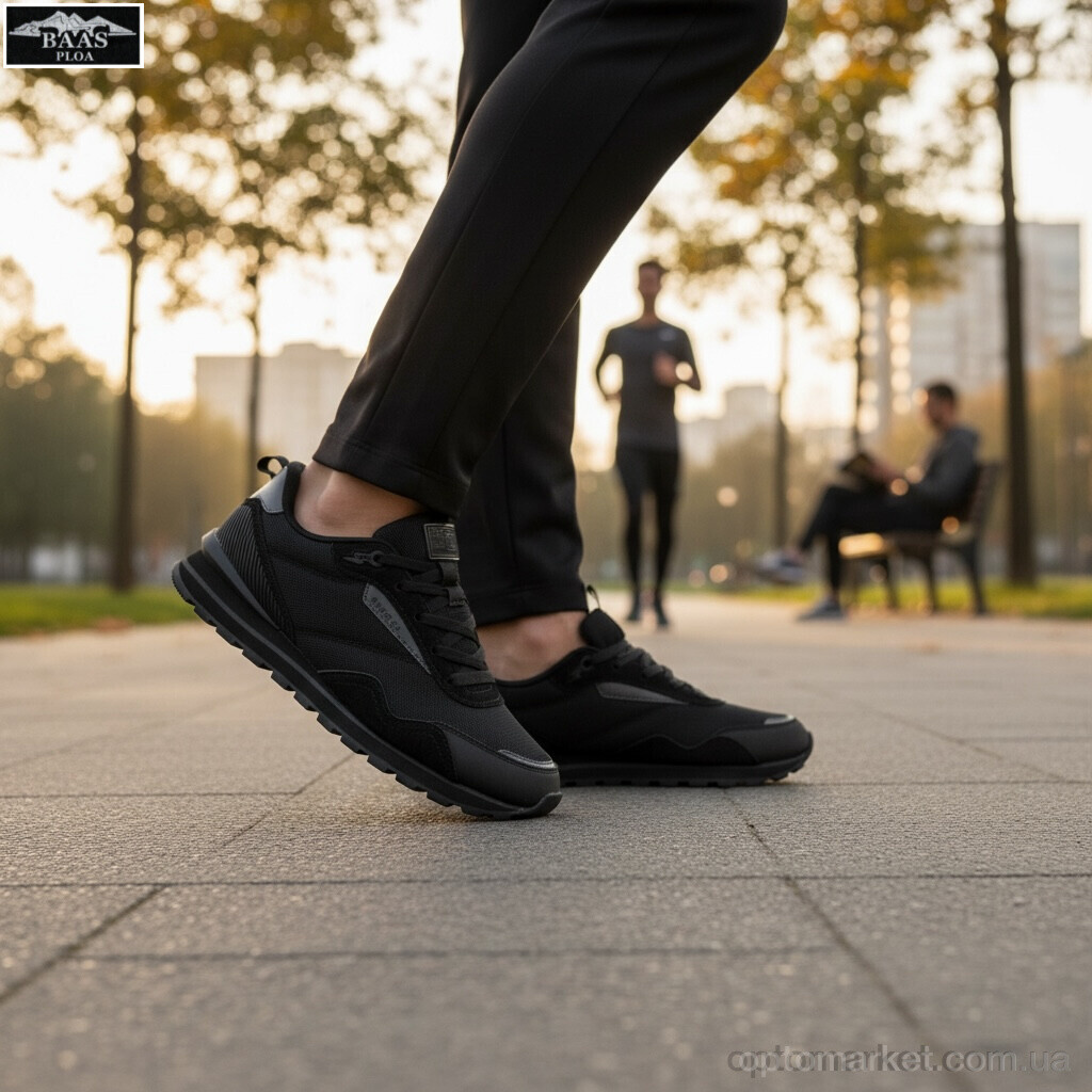 Купить Кросівки жіночі L1885-1C Baas чорний, фото 2