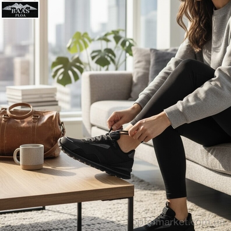 Купить Кросівки жіночі L1885-1C Baas чорний, фото 3