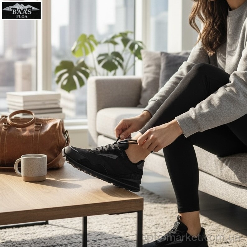 Купить Кросівки жіночі L1885-1C Baas чорний, фото 3