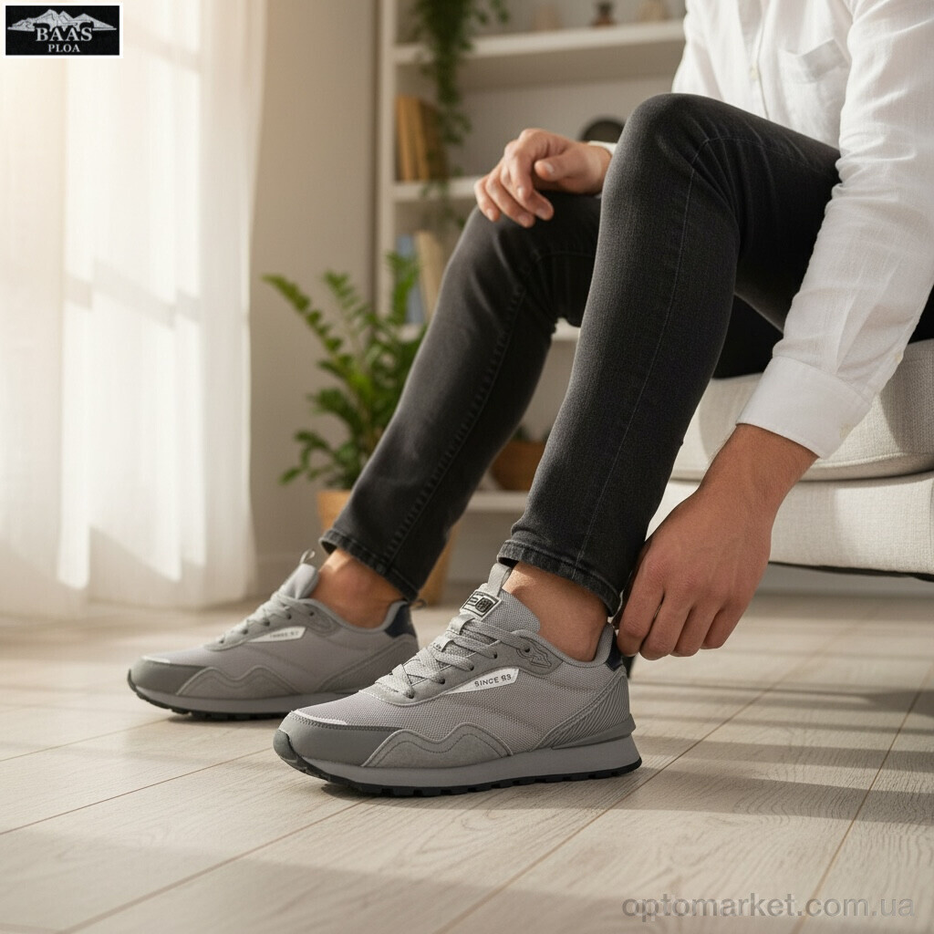 Купить Кросівки жіночі L1885-25C Baas сірий, фото 3