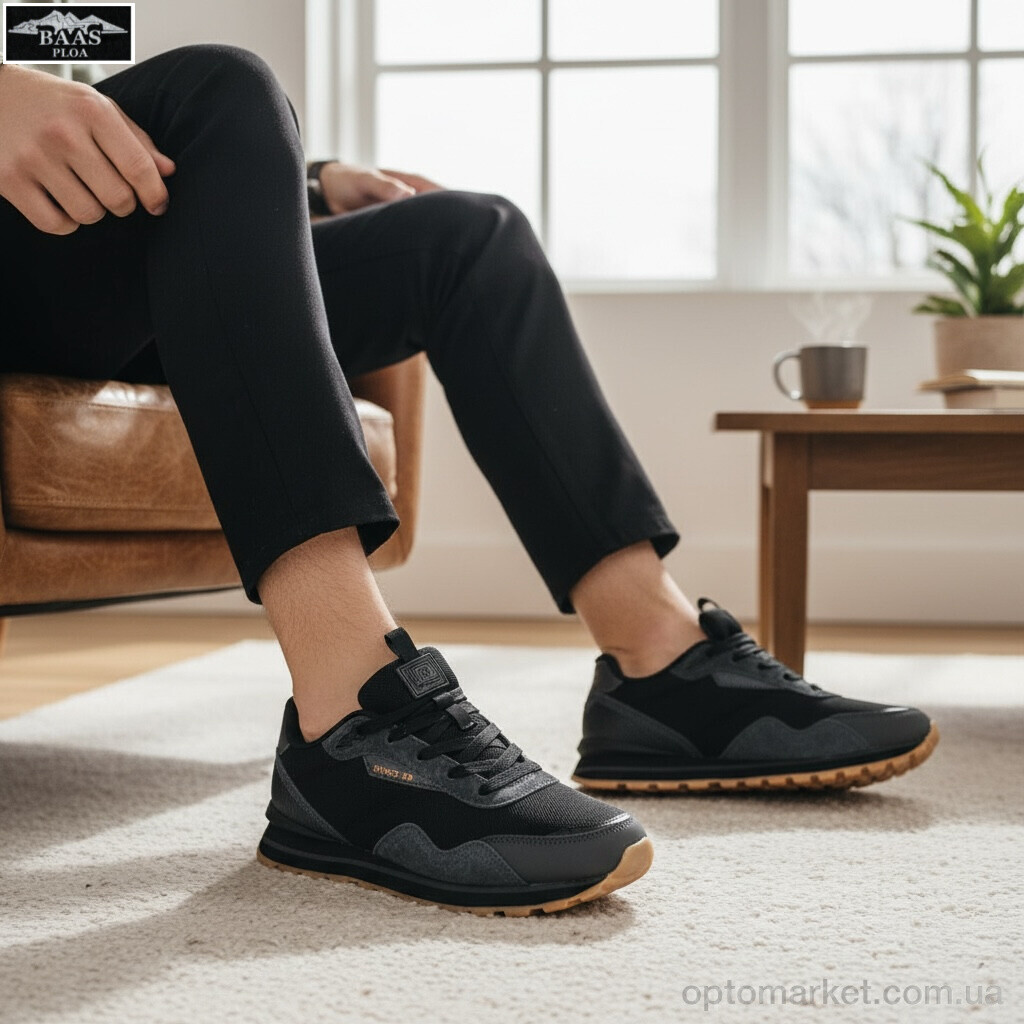 Купить Кросівки жіночі L1885-2C Baas чорний, фото 3