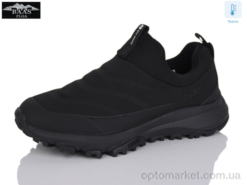 Купить Кросівки жіночі L1886-1 термо Baas чорний, фото 1