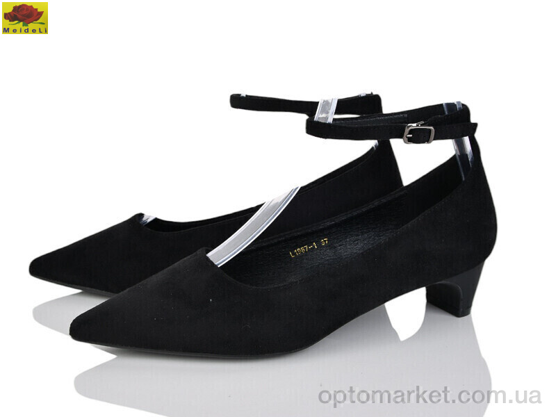 Купить Туфлі жіночі L1987-1 Mei De Li чорний, фото 1