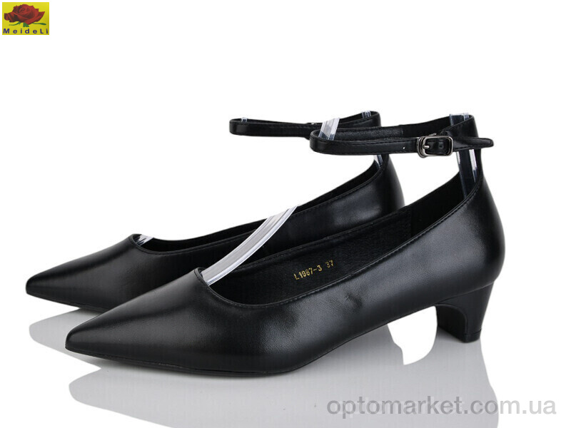Купить Туфлі жіночі L1987-3 Mei De Li чорний, фото 1