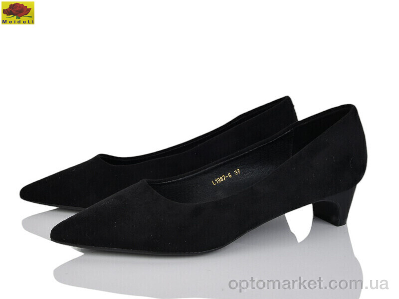 Купить Туфлі жіночі L1987-6 Mei De Li чорний, фото 1