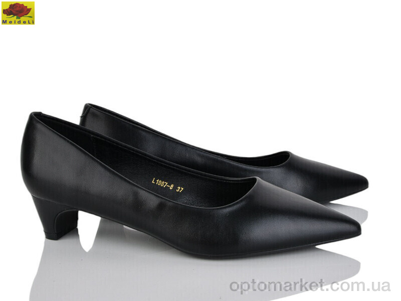 Купить Туфлі жіночі L1987-8 Mei De Li чорний, фото 1