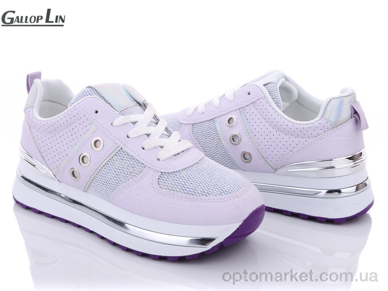 Купить Кросівки жіночі L2 Gallop Lin фіолетовий, фото 1