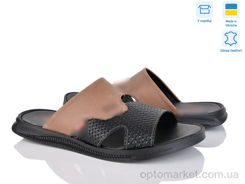 Купить Шльопанці чоловічі L22 рудий L.vis camel, фото 1